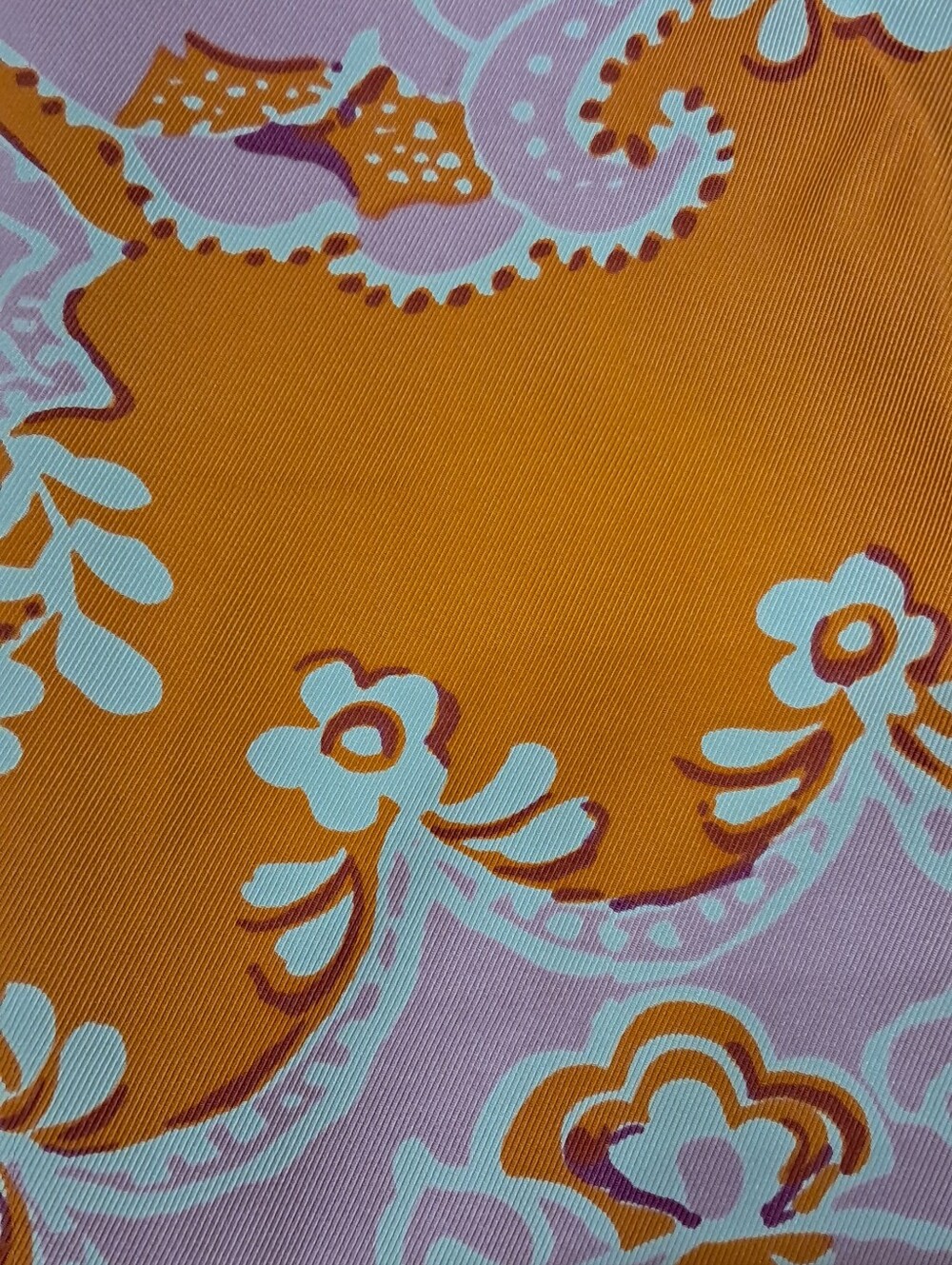 Ann Taylor 100% Silk Sz. 6 Orange and Pink Skirt - Picture 13 of 14